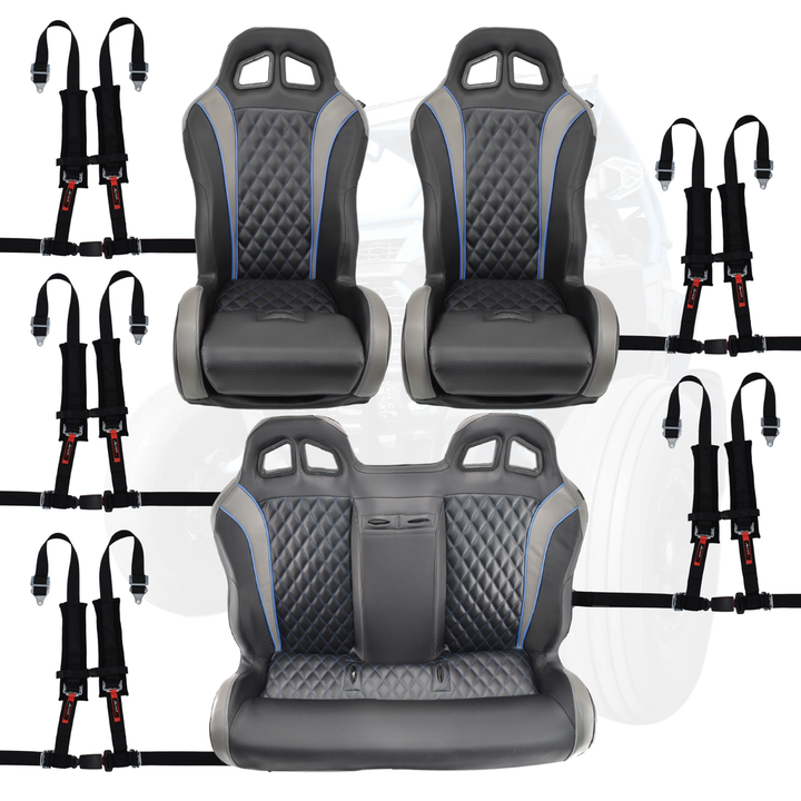 Daytona Seats and Bench Seat (Bundle) - FullFlight Racing  | Daytona Seats and Bench Seat (Bundle) | Aces Racing | FullFlight Racing