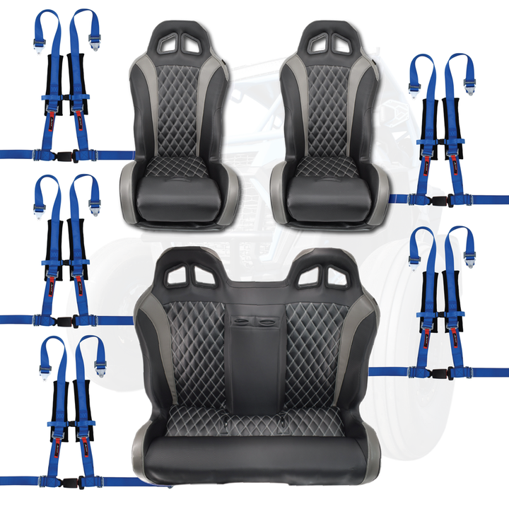 Daytona Seats and Bench Seat (Bundle) - FullFlight Racing  | Daytona Seats and Bench Seat (Bundle) | Aces Racing | FullFlight Racing