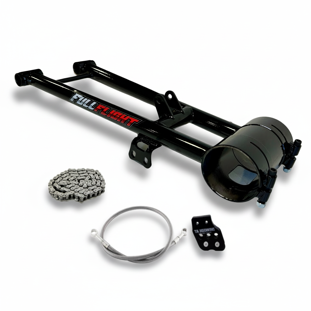 フレームアームズセット ATV Extended 4130 Chromoly Swingarm - Complete Package