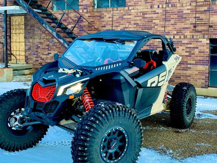 CAN-AM X3 GLASS WINDSHIELD 2.0 KIT WITH D.O.T STAMP - FullFlight Racing  | CAN-AM X3 GLASS WINDSHIELD 2.0 KIT WITH D.O.T STAMP | Bent Metal Offroad | FullFlight Racing