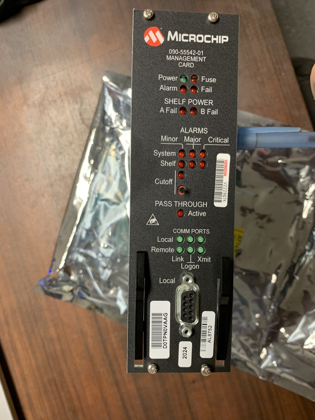 MICROCHIP BLADE ASSY MANAGEMENT SYMMETRICOM TIMEHUB 5500 090-55542-01-REV-AS