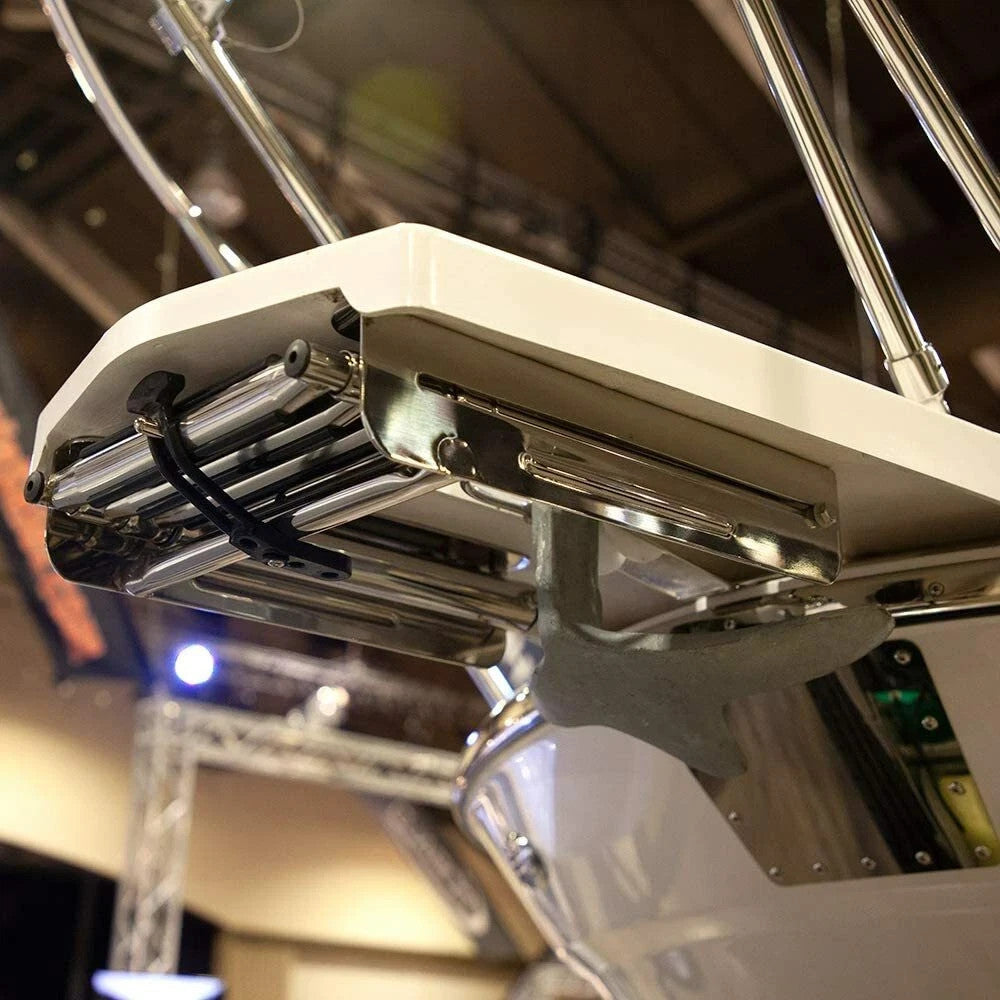 Stainless Steel 3 Steps Boat Ladder Under Platform Slide Mount Telescoping 