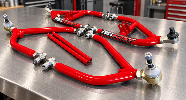Suzuki LT250R 1985-1986 Elite 3.0 +2 ATV A-arms in red