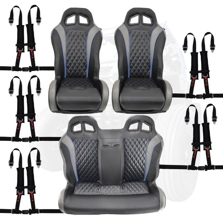 Daytona Seats and Bench Seat (Bundle) - FullFlight Racing  | Daytona Seats and Bench Seat (Bundle) | Aces Racing | FullFlight Racing 