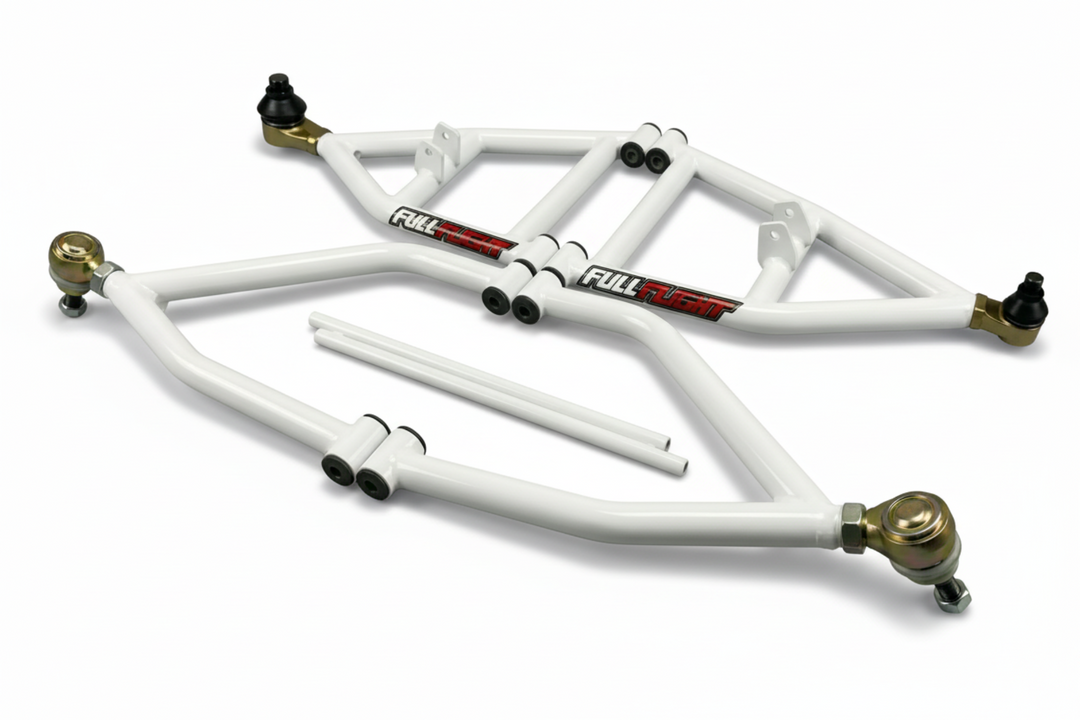 Suzuki- Elite 3.0 Series Extended ATV A-arms - FullFlight Racing in white