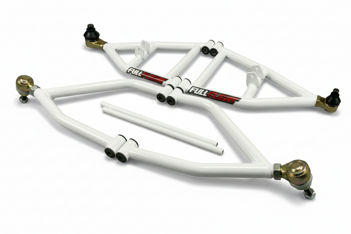 Suzuki- Elite 3.0 Series Extended ATV A-arms - FullFlight Racing in white
