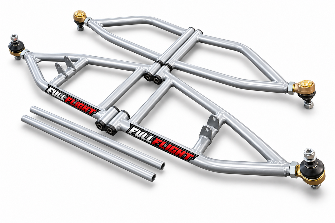 Yamaha-Elite 3.0 Series Extended ATV A-arms - FullFlight Racing in silver