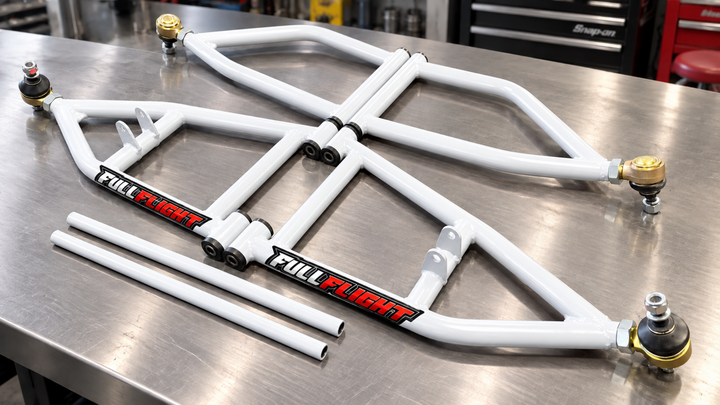 Yamaha- Elite 3.0 Series Extended ATV A-arms - FullFlight Racing in white